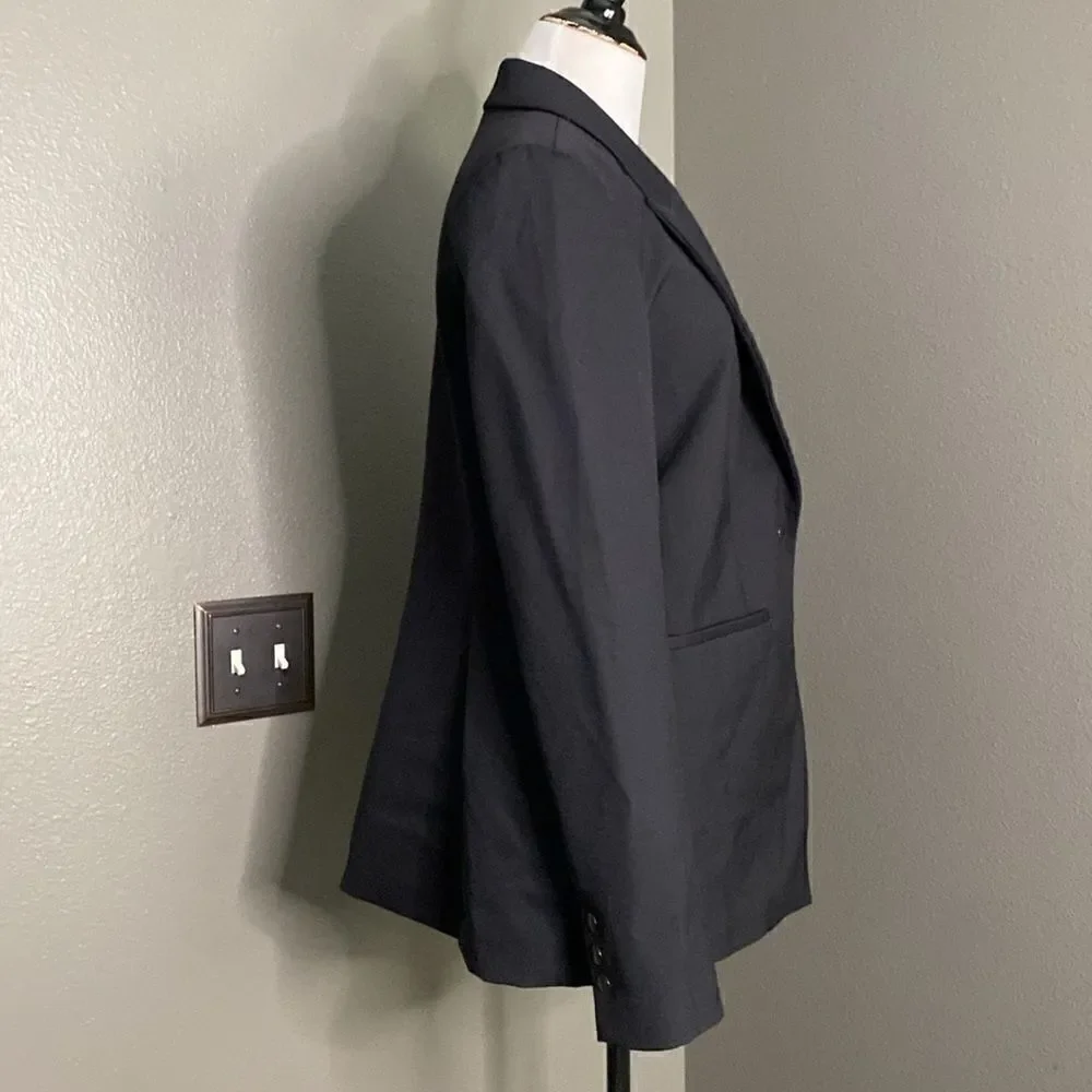 Halogen Black Blazer Jacket Single Button - Picture 4 of 10